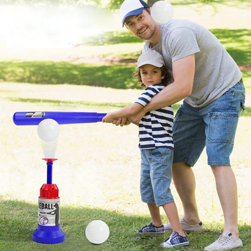 Color: WHITE - Children Baseball Ball Toys Games for 3+Year,Adjustable Automatic Pitching Baseball Machine Toy Sets for Kids Outdoor Toys Gift