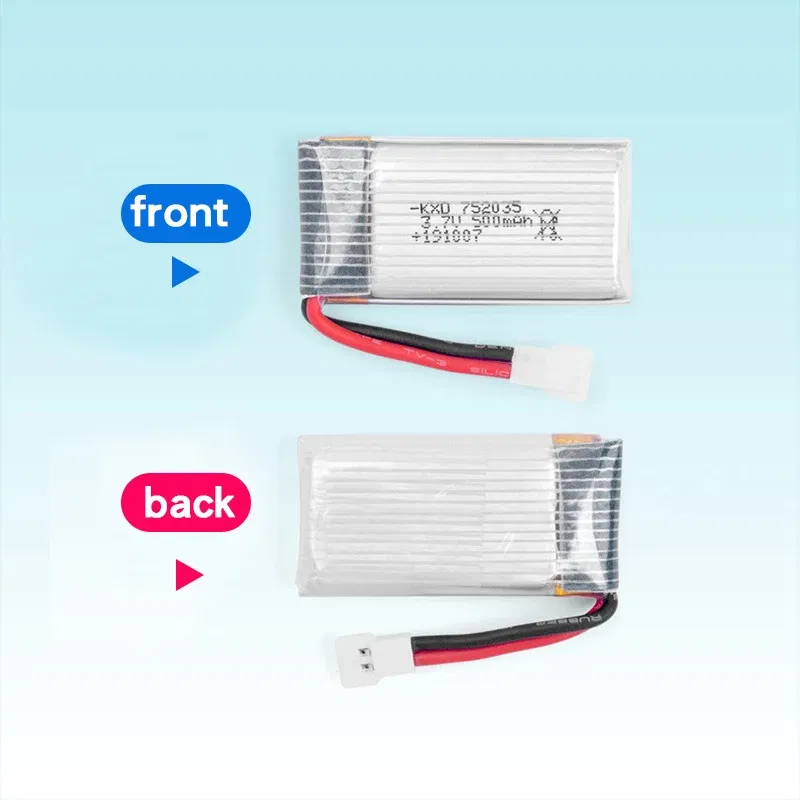 Color: Burgundy - Suitable For Remote Control Aircraft 3.7V 500mAh 300mAh 250mAh 160mAh RC Aircraft Rechargeable Liion Battery