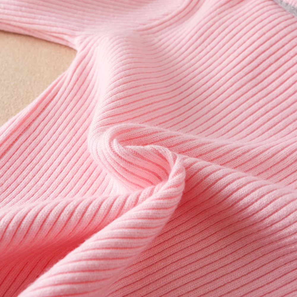 Color: Pink, Kid Size: 10T - Girls Sweater Pullovers Autumn Winter Baby Warm Sweaters Tops Children Knitwear Kids Clothes