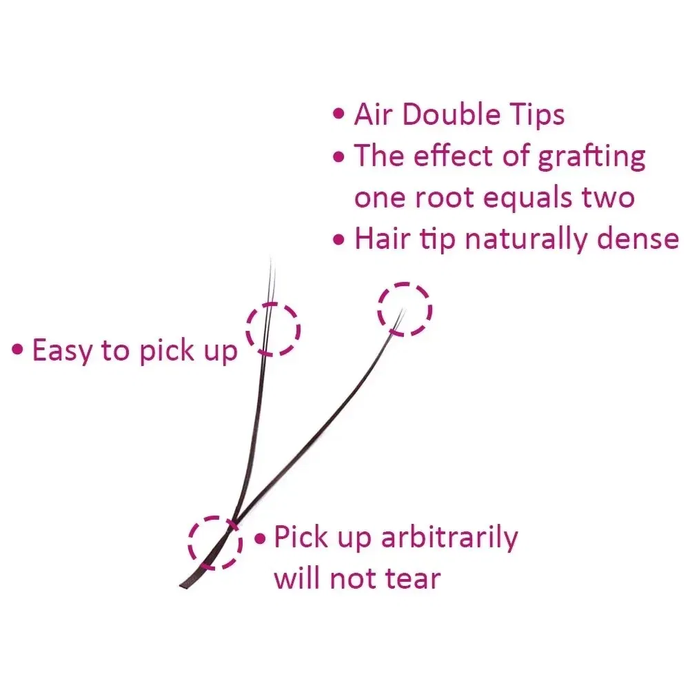 Thickness: 0.07mm, Curl: D, Length: 9mm - FADVAN YY Shape Lashes 2D 0.07 Faux Mink C/D/8-14mm Natural Soft Brazilian Eyelash Premade Volume Fan Lashes Extension