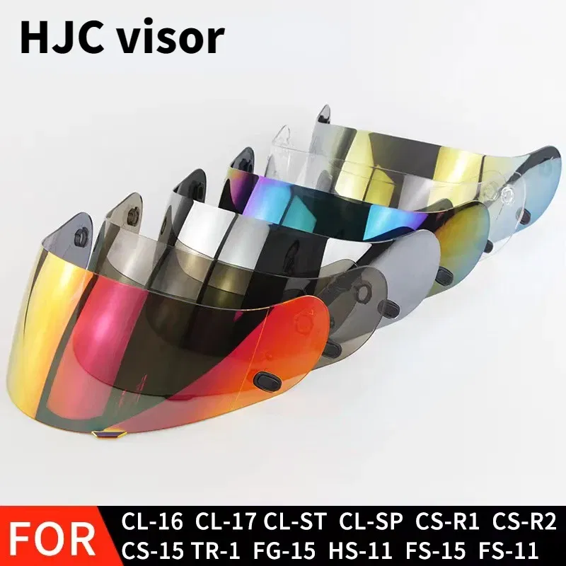 Color: Dark Grey - Helmet Visor for HJC CL16 CL17 CLST CLSP CSR1 CSR2 CS15 TR1 FG15 HS11 FS15 Helmet Shields Uv Protection Capacete Accessories