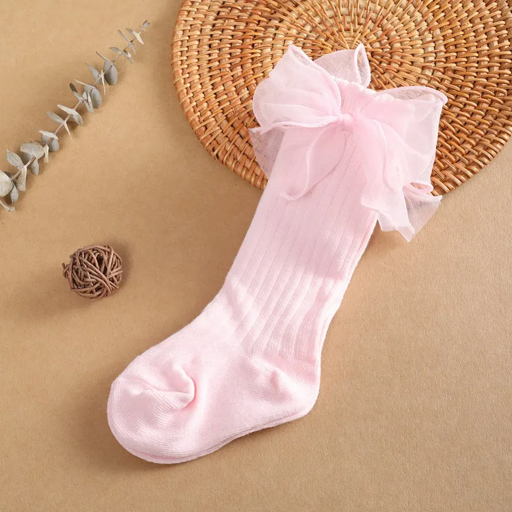 Color: GRAY, Kid Size: 3M, Ships From: CHINA - Jlong Toddler Cotton Solid Color Crew Socks Baby Girls Bow Tie Socks Kids Girls Cute Princess Socks 0-3 Years