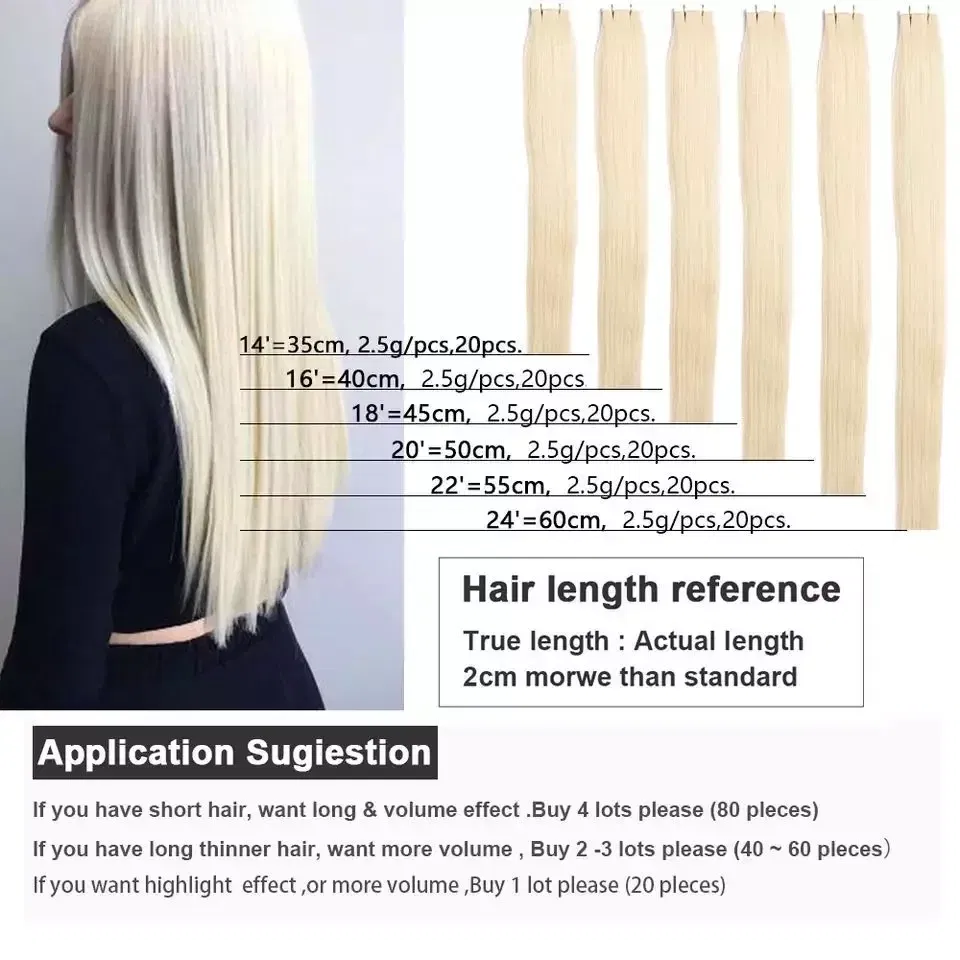 Color: P4/8/18, Items per Package: 10 pcs, Length: 14 inches, Life Span: 12 months - [Last 12 Months] Ugeat Tape in Hair Extensions Virgin Human Hair 10A Grade Tape in Extensions  Human Hair
