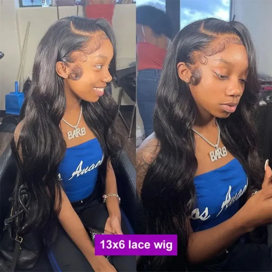 Color: Natural Color, Ships From: CHINA, Stretched Length: 32inches, Density: 150% - Body Wave 4x4 Glueless HD Lace Closure Wigs For Women 13x4 13x6 Human Hair Wig Brazilian Transparent Lace Front Wig Pre Plucked
