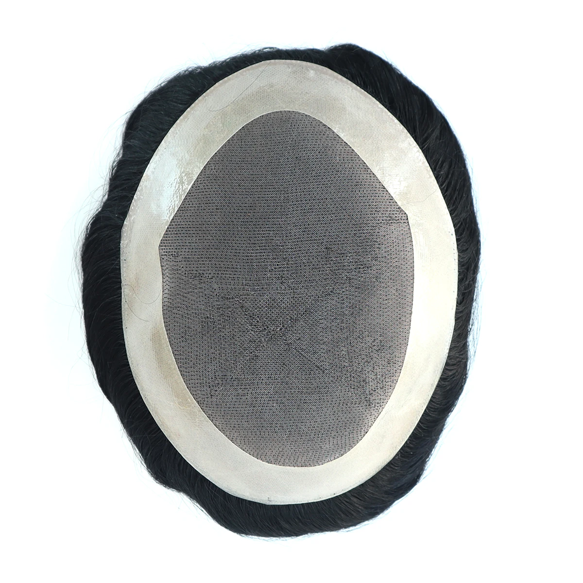 Toupee Color: 1b#, Toupee Density: 130%, Length: 8 inches, Ships From: CN, Toupee Size: 6x8, Toupee Design: free - Hywel 6 Inches Fine Mono Men Toupee Hair Men's Capillary Prosthesis Men's Wigs Replacement System Hair Natural Black Hair Units