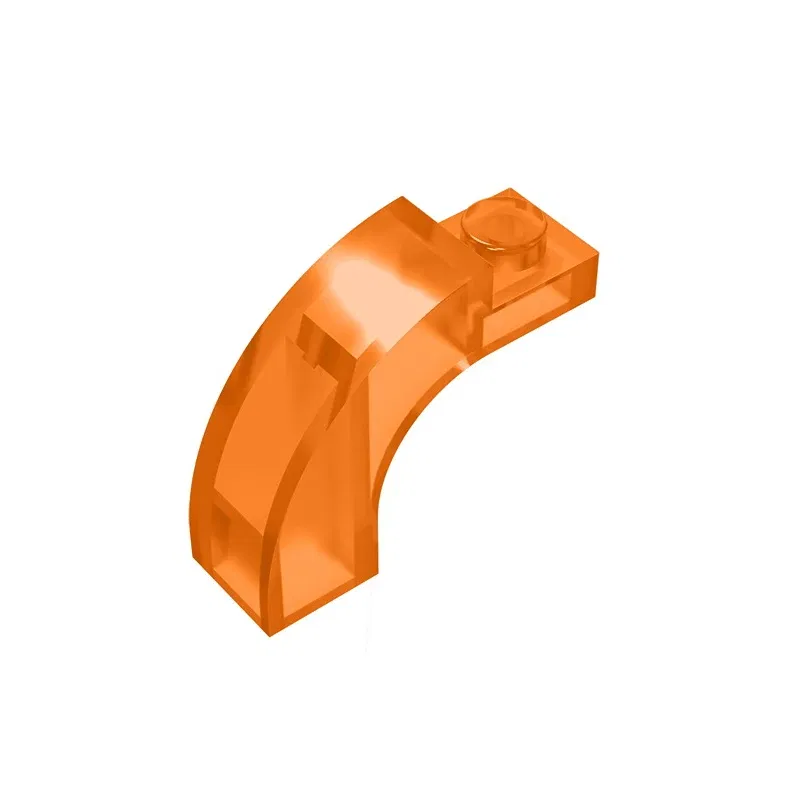 Color: Dark Orange - MOC PARTS GDS-719 BRICK W. BOW 1X1X2 compatible with lego 6005 92903 children's toys Assembles Building Blocks Technical