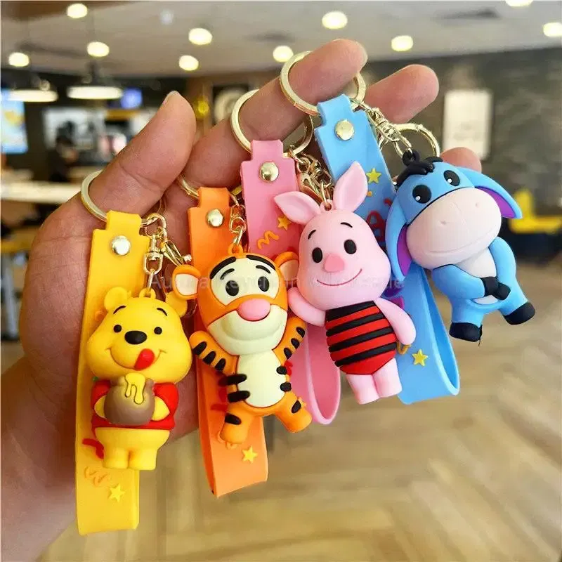 Color: #8/27 - Wholesale Anime Disney Keychain Mickey Mouse Minnie Lilo & Stitch Cartoon Keyring Kawaii Key Chain Car Pendant Kids Toys Gifts