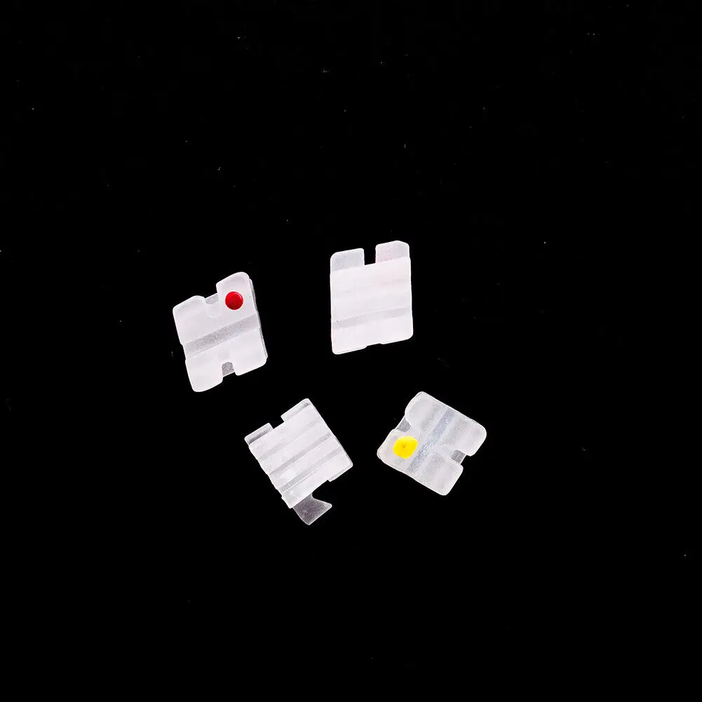 Color: GRAY, Ships From: United States - EASYINSMILE Dental Orhto Ceramic Bracket MINI Roth 022/018 3/345 W Hooks Brace 5-5 Dentist Tool