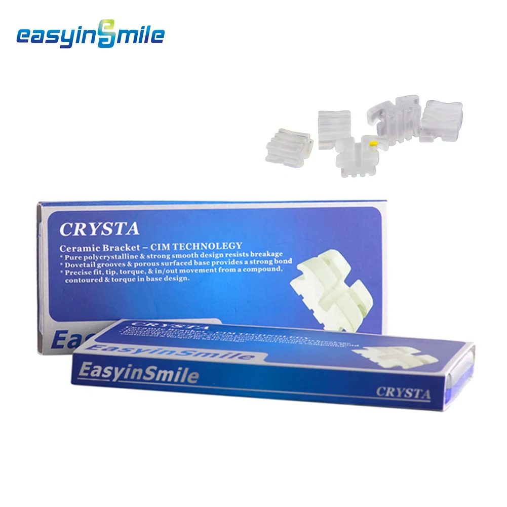 Color: GRAY, Ships From: United States - EASYINSMILE Dental Orhto Ceramic Bracket MINI Roth 022/018 3/345 W Hooks Brace 5-5 Dentist Tool