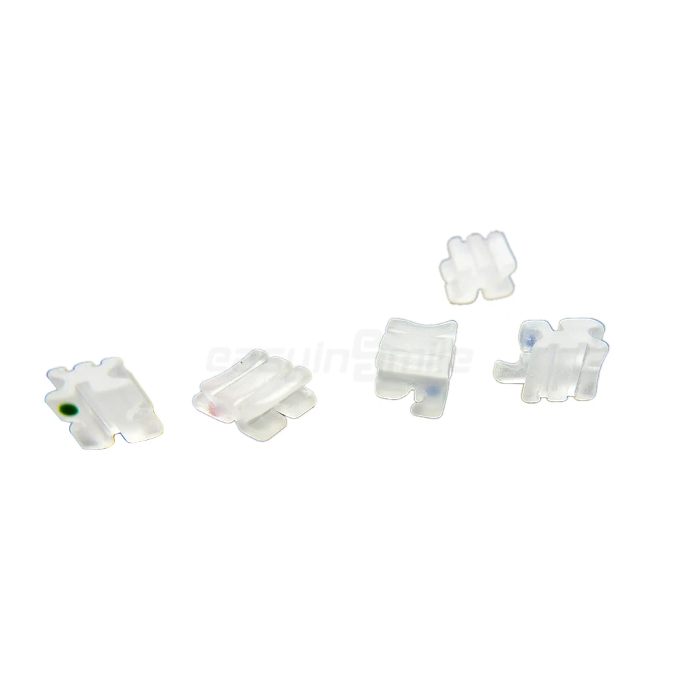 Color: GRAY, Ships From: United States - EASYINSMILE Dental Orhto Ceramic Bracket MINI Roth 022/018 3/345 W Hooks Brace 5-5 Dentist Tool