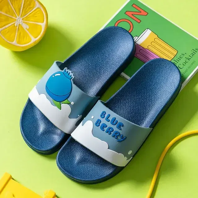 Color: Brown, Shoe Size: 3.5 - New Shoes for Women PVC Slippers Fashions Cartoon Fruit Sandals Flip Flops Summer Casual Beach Home Bath Thick Non-Slip Slippe