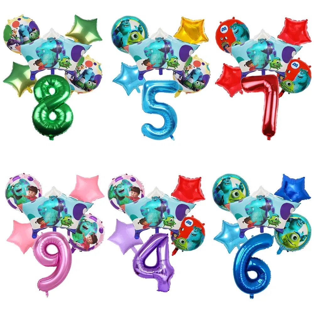 Color: Army Green, Capacity: 400ml - Monsters University Monsters, Inc. James P. Sullivan Theme Birthday Party Decoration Crown Shaped Balloon Set Baby Shower