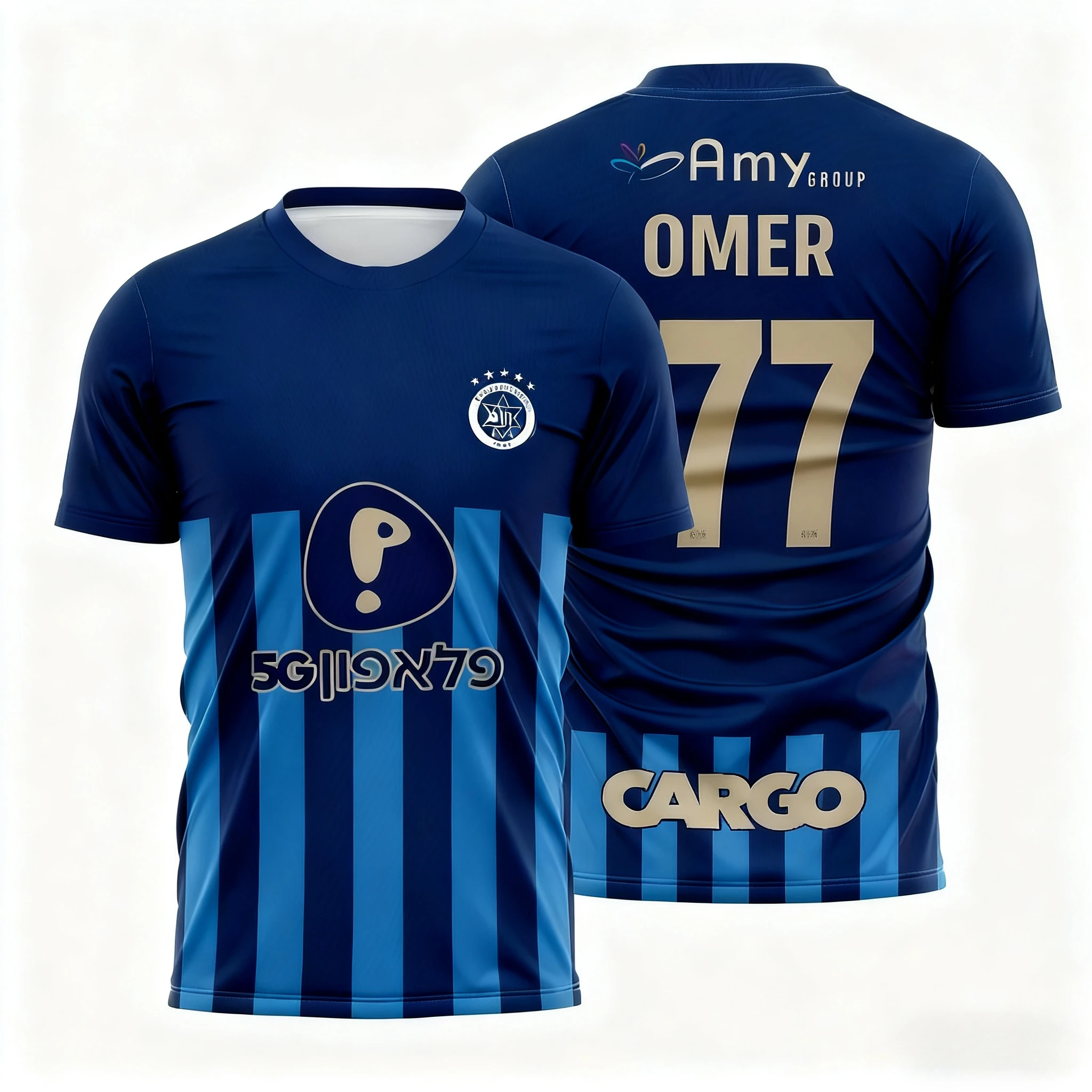 Color: black, Size: 6M - The Latest Breathable Men's and Women's T-shirts for The Daily Training of Maccabi Tel Aviv Football Club in 2026