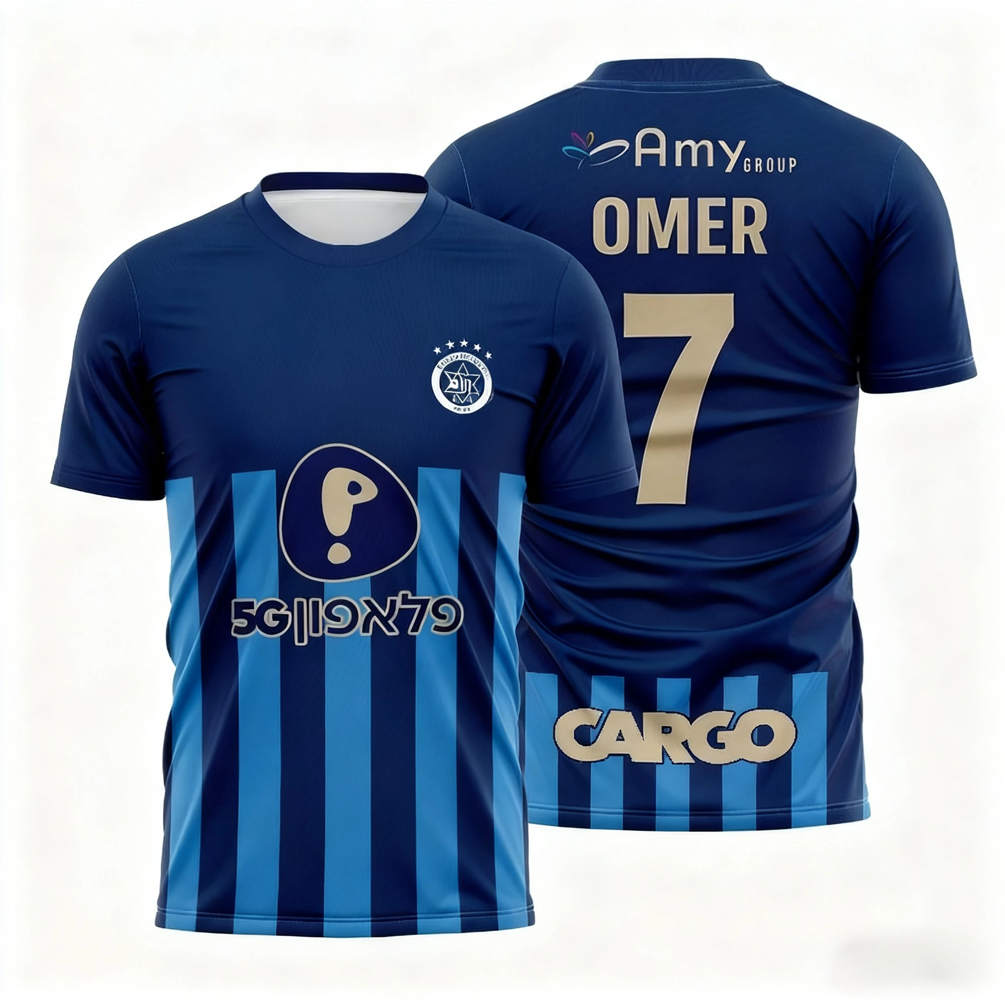 Color: black, Size: 6M - The Latest Breathable Men's and Women's T-shirts for The Daily Training of Maccabi Tel Aviv Football Club in 2026