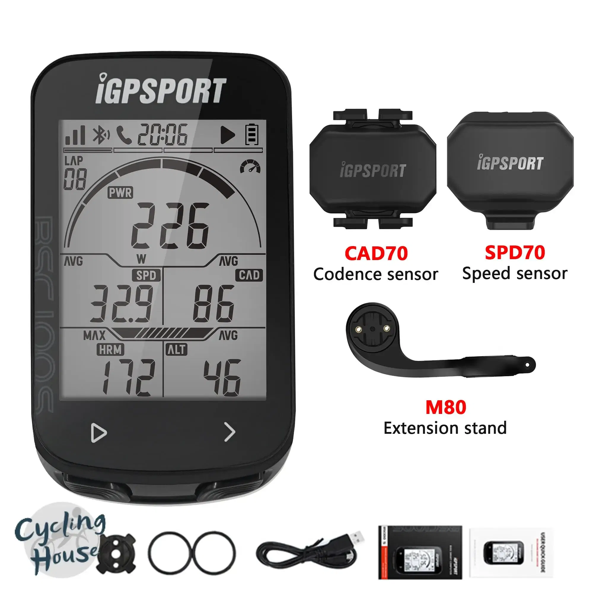 Color: VIOLET/?«?—?…° - Igpsport Bsc100s Bicycle Computer Outdoor Riding Odometer Candence Sensor Mtb Road Bike Igs 100s Speedometer Ant+ Gps