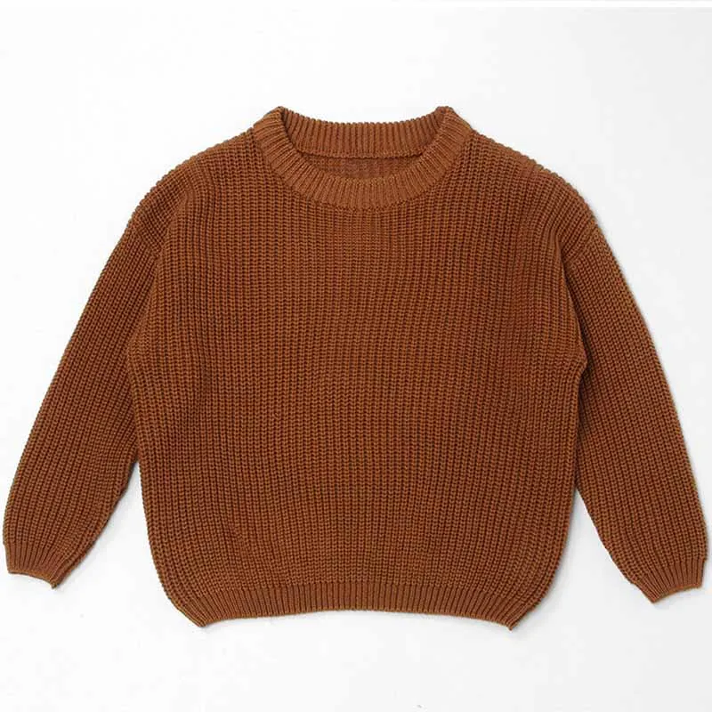 Color: Brown, Size: XXL, Age Range: 0-3M - Personalized sweaters for cherished babies.Celebrate your little one's name with unique, custom-made thick knitted sweaters
