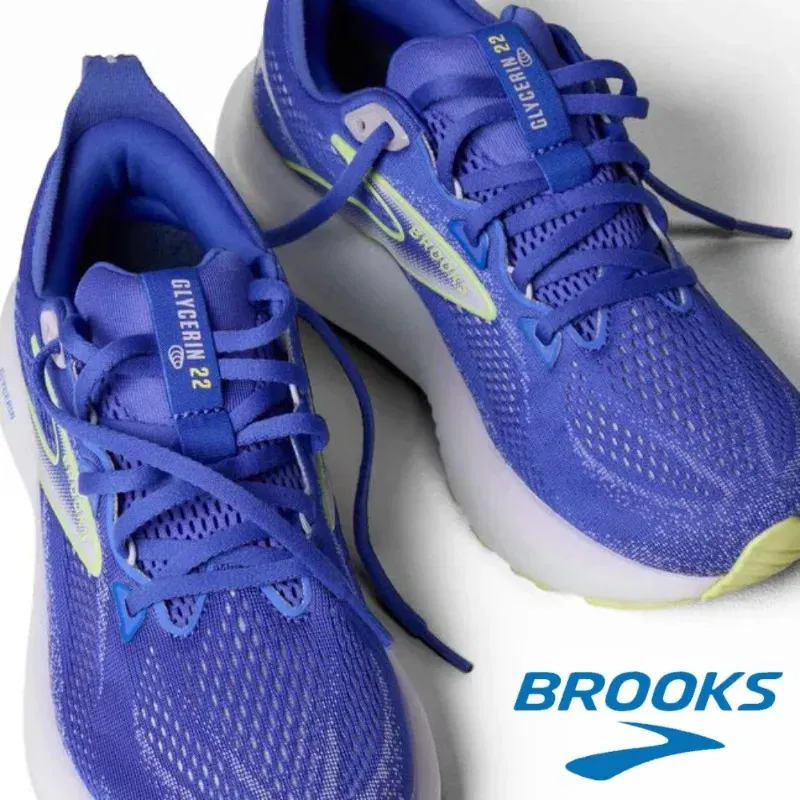 Color: PURPLE, Shoe Size: 43 - Original Brooks Men?™s & Women?™s  Glycerin 22 Neutral Marathon Professional Running & Walking Shoe Casual Sneakers