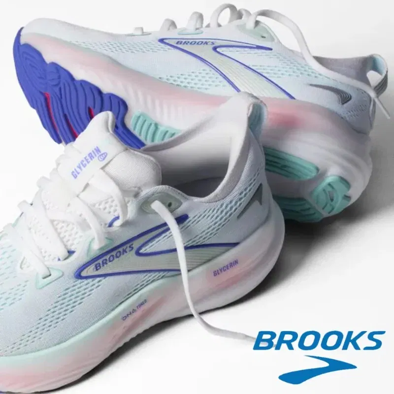 Color: PURPLE, Shoe Size: 43 - Original Brooks Men?™s & Women?™s  Glycerin 22 Neutral Marathon Professional Running & Walking Shoe Casual Sneakers