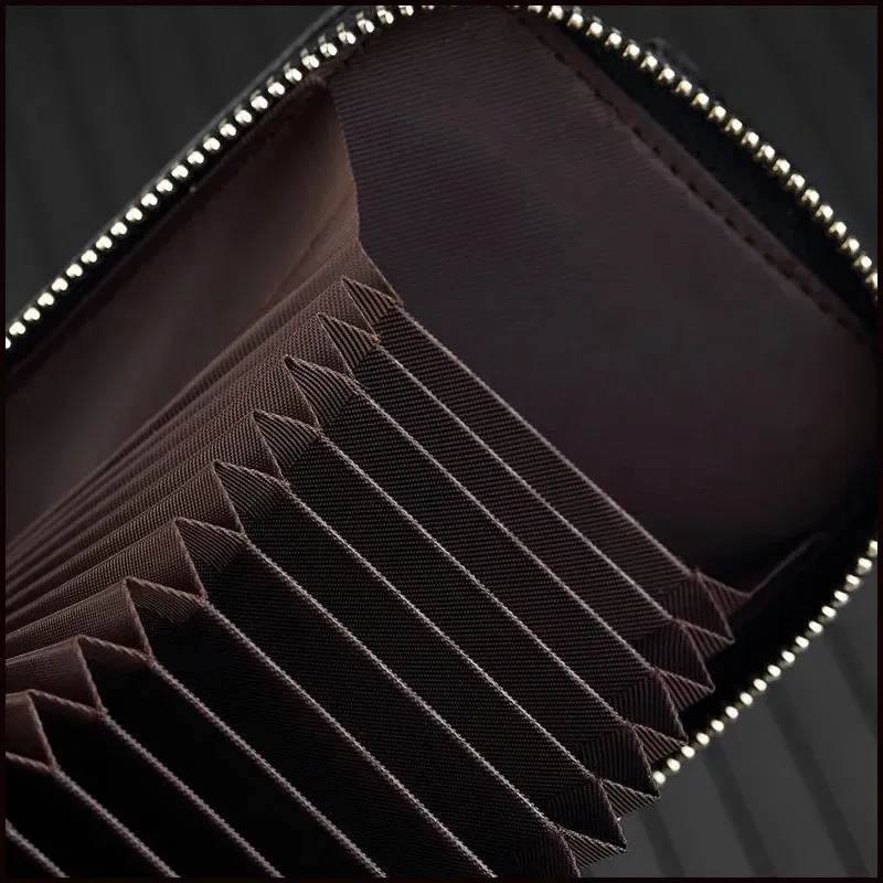 Color: Pink, Ships From: CHINA - Genuine Leather Driver's License ID Card Holder Wallet Male and Female Credit Card Bag Large Capacity Card Case ID Bag