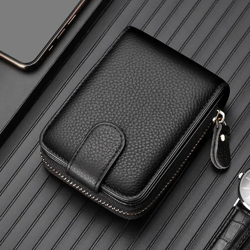 Color: Pink, Ships From: CHINA - Genuine Leather Driver's License ID Card Holder Wallet Male and Female Credit Card Bag Large Capacity Card Case ID Bag