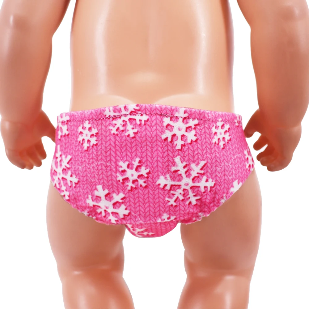 Color: WHITE - Reborn Doll Panties,Cute Pattern Underwear Panties Accessories Fits 43Cm Newborn Baby Doll,18 Inch American Girl Doll,Girl Gifts