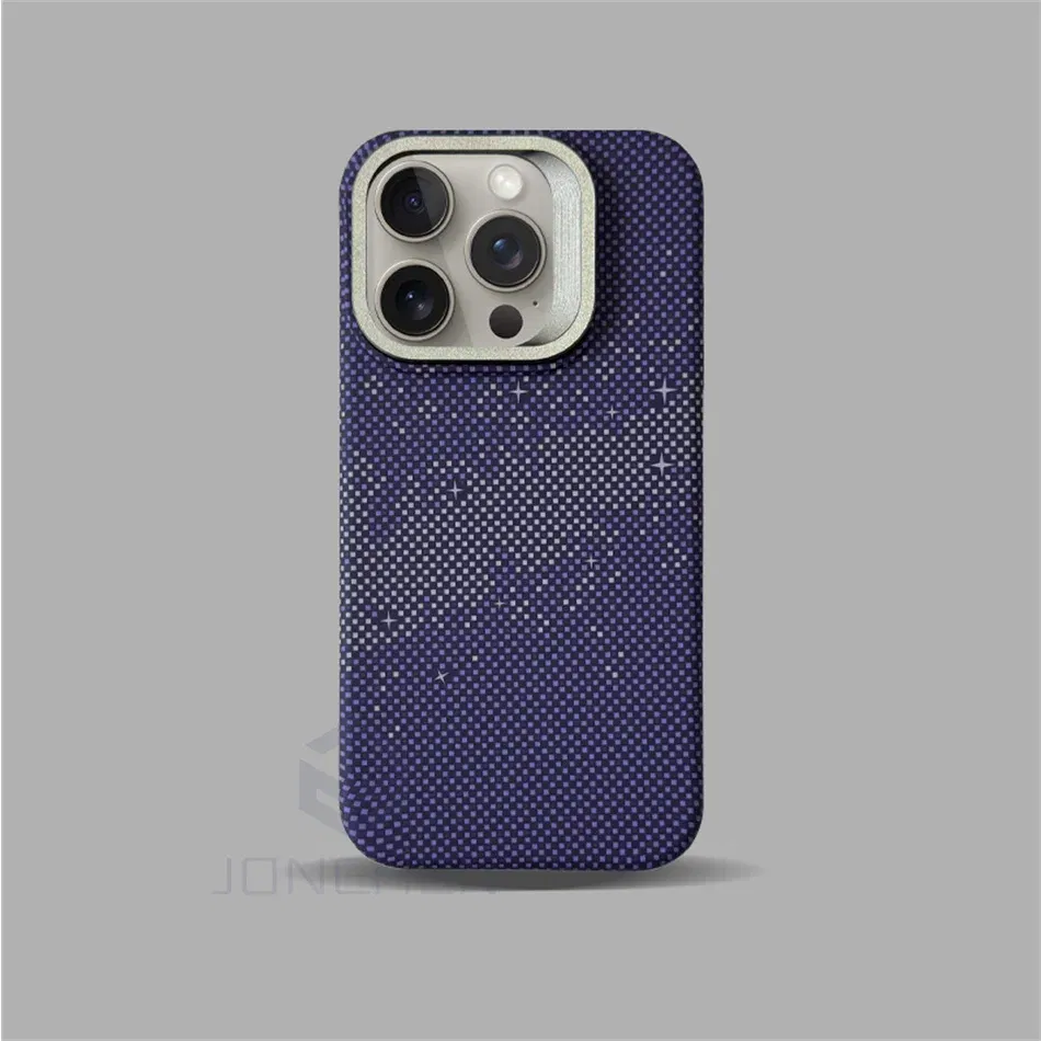 Color: MULTI, Material: EVA - Luxury Magnetic Stand Metal Lens Relief Carbon Fibre Pattern For Magsafe Case For iPhone 15 14 13 Pro Max Shockproof  Back Cover
