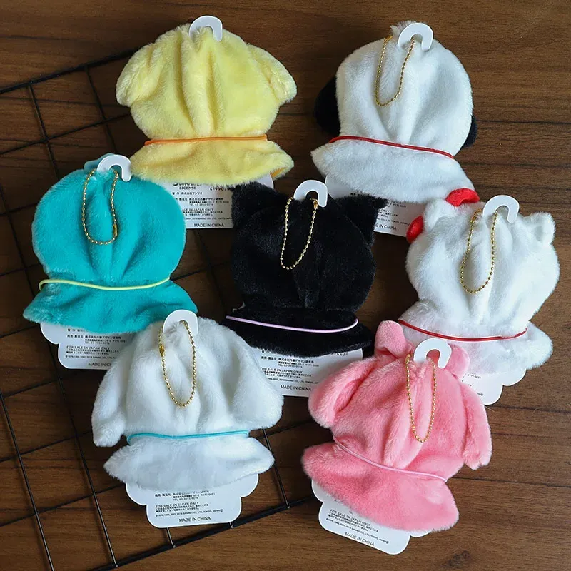 Color: Orange - Labubu Sanrio Cape Skirt Suit Sitting Party Hello Kitty Kuromi Clothes Monsters Vinyl Labubu Outfit Clothing Hat Accessory Gift