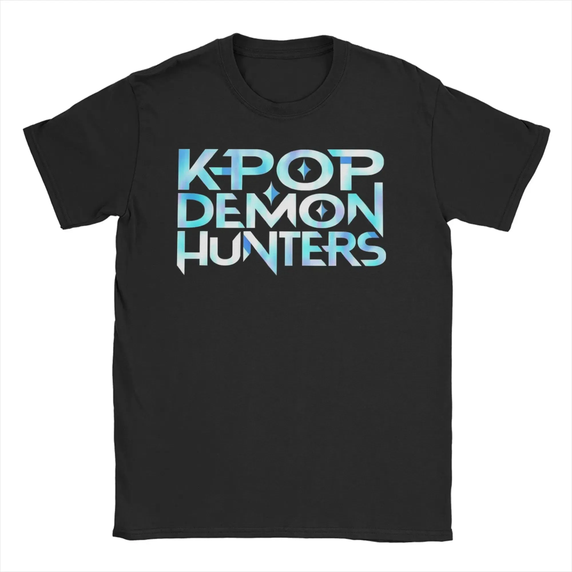 Color: Brown, Size: 5XL - Men Women T-Shirts Kpop Demon Hunters Zoey Huntrix Amazing Cotton Tees Short Sleeve T Shirt O Neck Clothes Printing