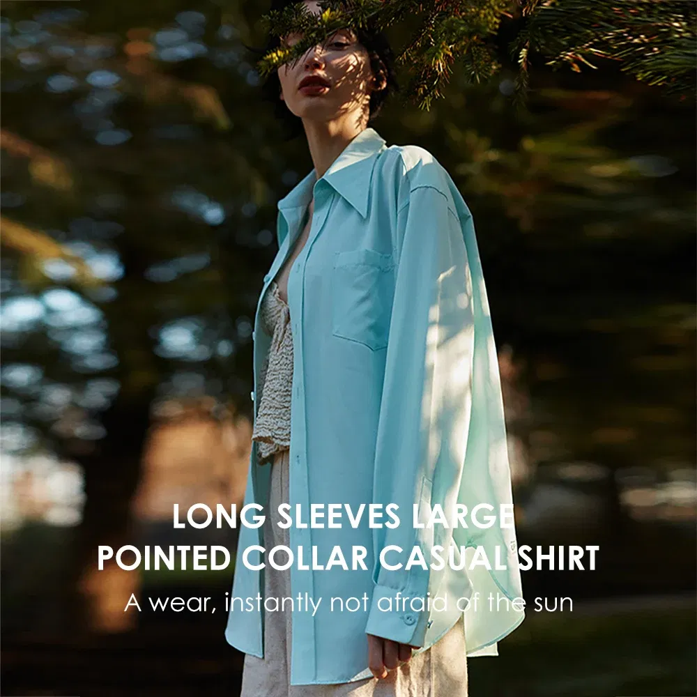 Color: Pink, Size: S - OhSunny Women Shirts Sun Protection Long Sleeve Coat UPF50+ Anti-UV Breathable Fashion Loose Blouse Outdoor Spring Summer Tops