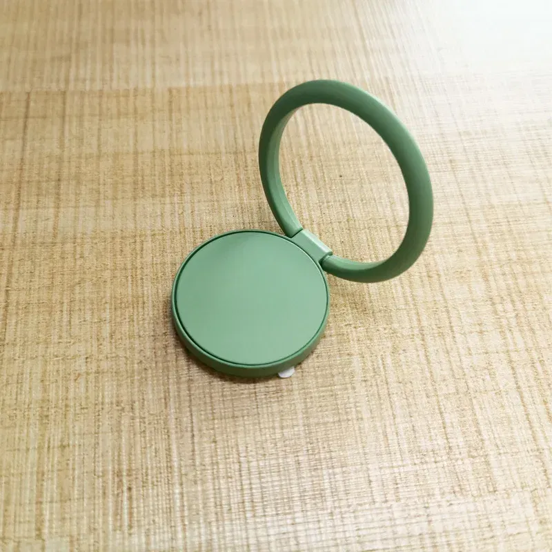 Color: green - Ring Buckle Phone Holder Stand All Metal Paint Mobile Phone Buckle Finger Ring Phone Holder for Phone Iphone Accessories
