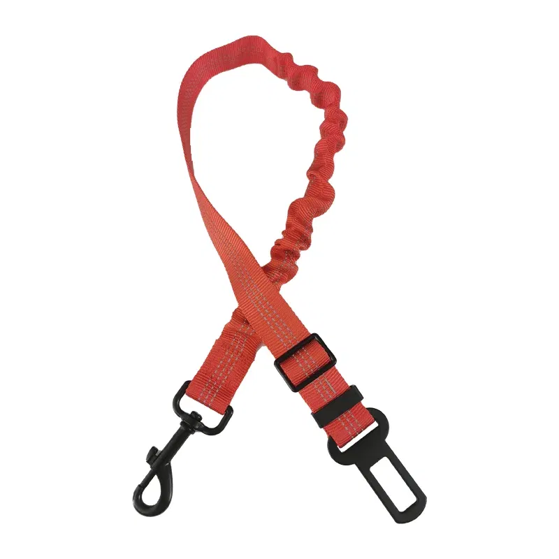 Color: green - Universal Adjustable Cat Dog Seat-Belt Elastic & Reflective Vehicle Nylon Seat Belt for Small Medium Large Dog,Pet Accessoires