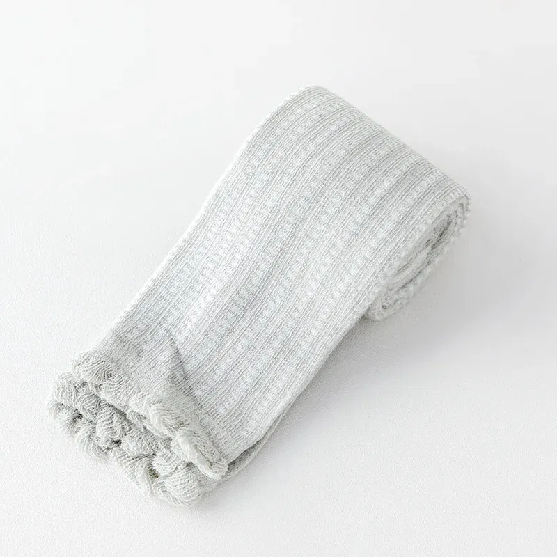 Color: Pink, Size: 92, Ships From: CHINA - Summer Spring Mesh Baby Girls Stretch Leggings Cotton Solid Ruffle Edge Toddler Kids Pants