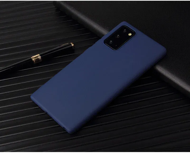 Color: black, Material: PC - Matte Case For Samsung Galaxy A51 A71 S20 Ultra S10 Plus A01 A31 A81 A91 A10 A20 A30 A40 A50 A70 Solid Color Silicone Cover