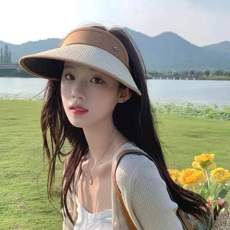 Color: Red, Size: One Size - UV Protection Sun Hat Quick Drying Hat Summer Sports Tennis Golf Empty Top Hat Adjustable Men Women Hat Straw Hat