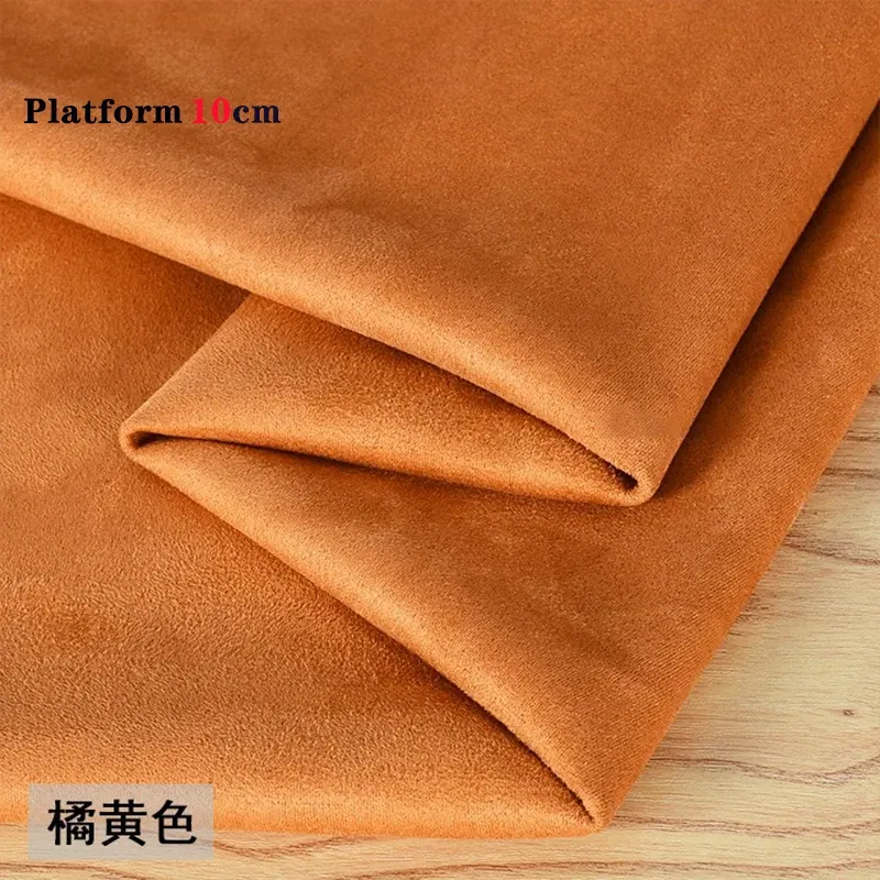 Color: GRAY, Size: XL - Suede Shoes Cover Steel Pole Dance Training Specific Protective Cover 10CM Platform Anti Slip Wear-resistant Boots Protective