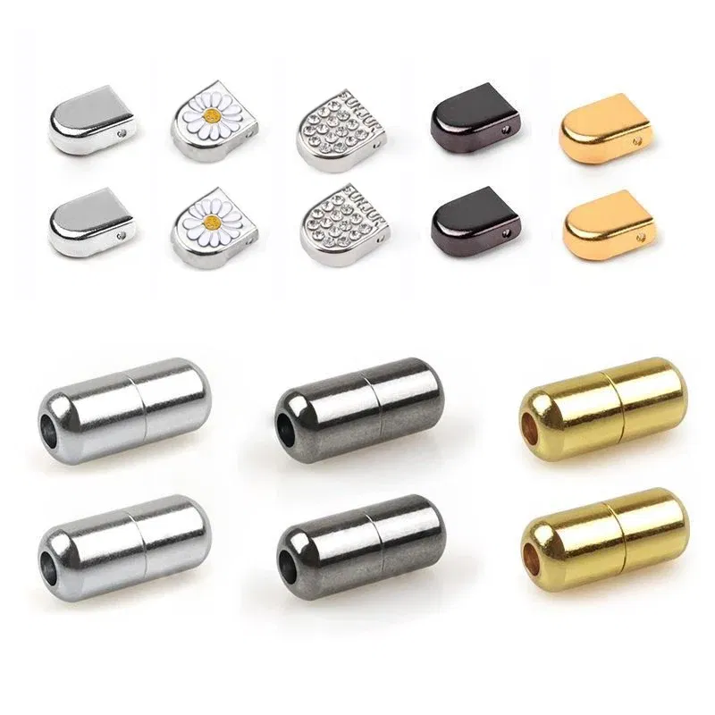 Color: Gold, Ships From: CHINA - No Tie Shoelace Buckle Shoelaces Metal Buckle for Men Women Kids Sneakers Aluminum Capsules Lock Kits Shoe Laces Accessories 4ps