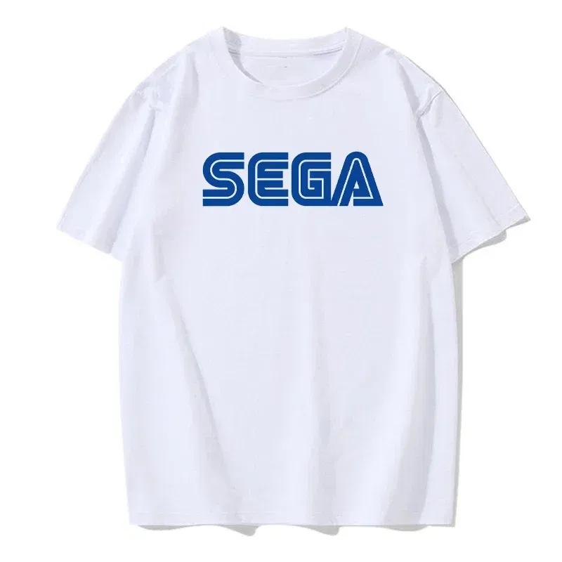Color: PURPLE, Size: XXXL - New Arrival Sega Logo Men T Shirts Summer Casual Short Sleeve Fashion Streetwear Harajuku Tshirt Korea Style Game Fans Male Tees