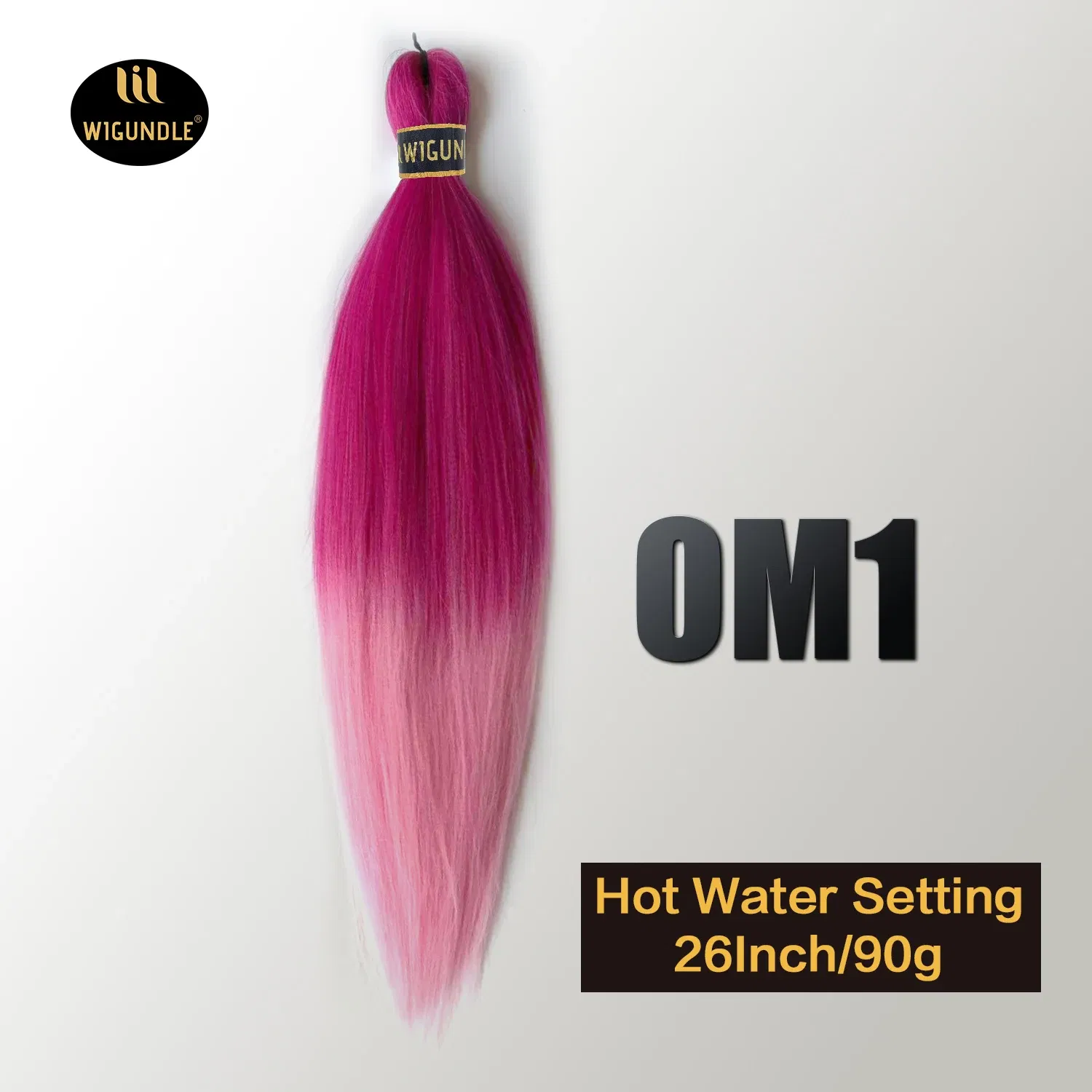 Color: P18/613, Stretched Length: 26inches, Bulk Buy: 3Pcs/Lot - Kanekalon 26inch Hot Water Set Pre Stretched Jumbo Braiding Hair Box Twist Braids Synthetic Hair Extensions For Women Soft Yaki