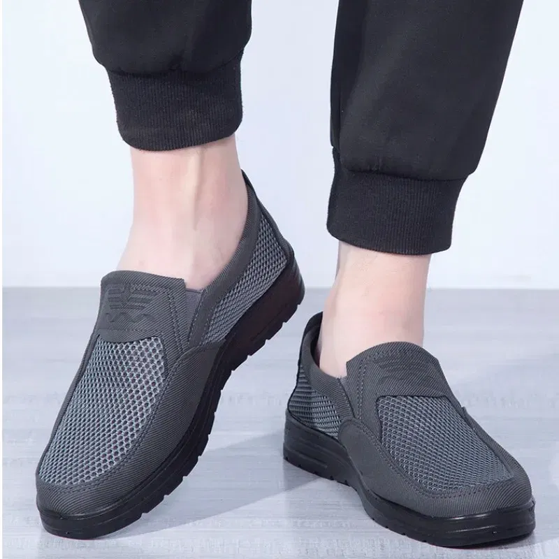Color: black, Shoe Size: 44 - 2023 Summer Hot sale Sneakers Men Fashion Casual Walking Shoes  Breathable Mens Loafers Zapatillas Hombre men casual shoes