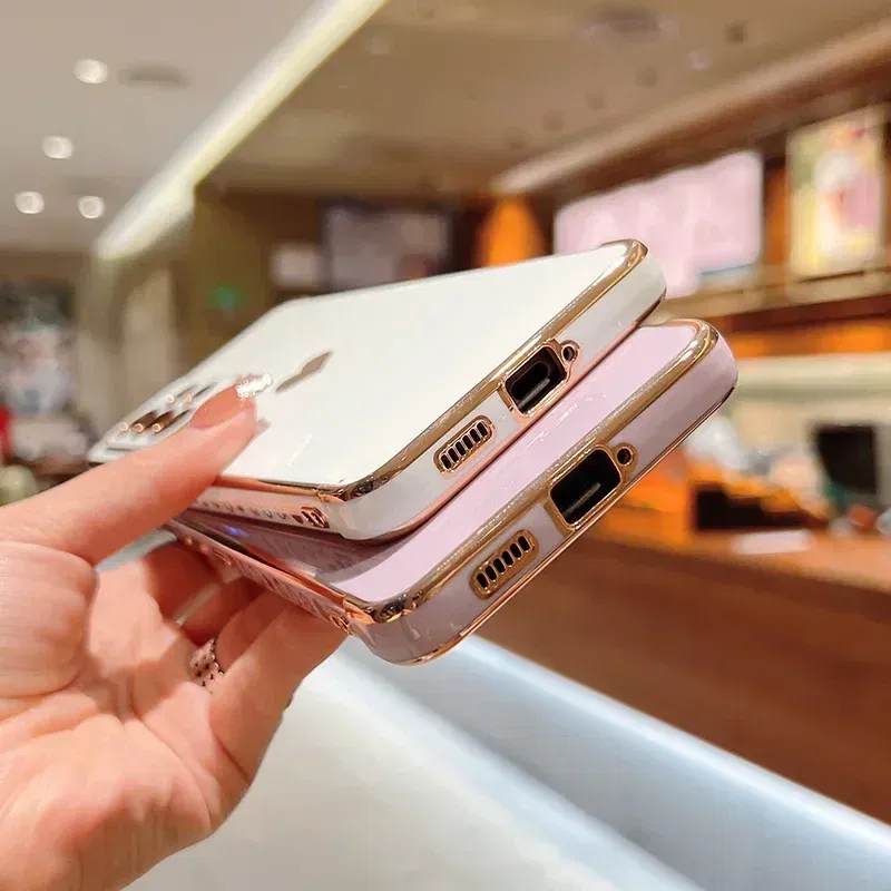 Color: MULTI, Compatible-Phone Models: For iPhone SE (2022), Ships From: CHINA - Electroplating Side Love Heart Phone Case For Samsung Galaxy S25 Ultra S24 S23 S22 A16 A55 Protect Lens Shockproof Back Cover