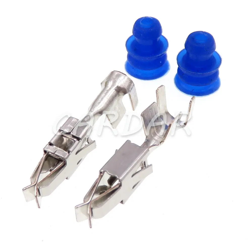 Color: black - 1 Set 2 Pin 240PC02S6001 Blue Car Wiring Connector Auto Plastic Housing Sealed Plug Automobile Electric Wire Socket AC Assembly