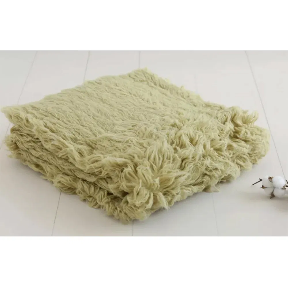 Color: WHITE, Size: Option 1 - Photography for Newborn Props Accessories Pure Wool Mats Background 100% Greek Wool Blanket Studio Photo Plush Blanket 90x150cm
