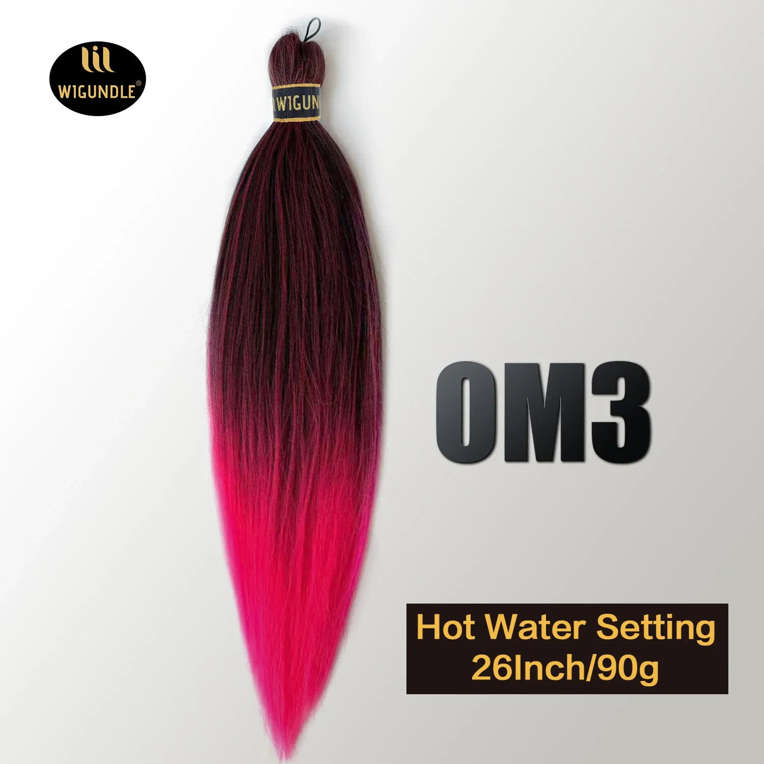 Color: T1B/350, Stretched Length: 26inches, Bulk Buy: 3Pcs/Lot - Kanekalon 26inch Hot Water Set Pre Stretched Jumbo Braiding Hair Box Twist Braids Synthetic Hair Extensions For Women Soft Yaki