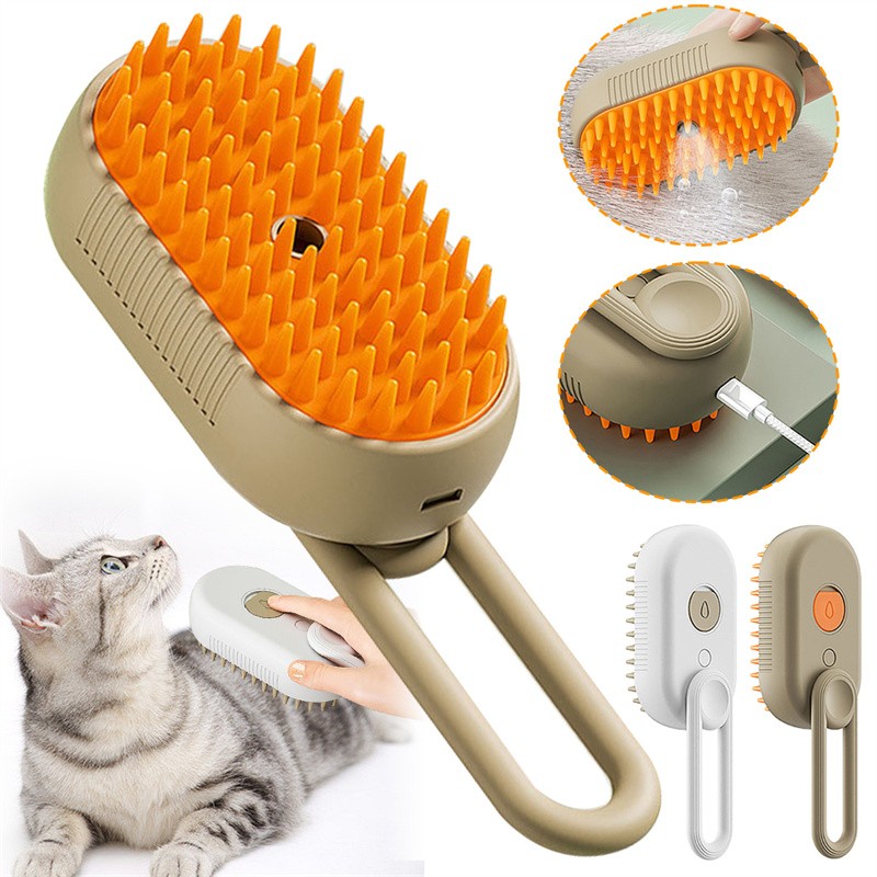 PetPamper 3-in-1 Steam & Groom Brush