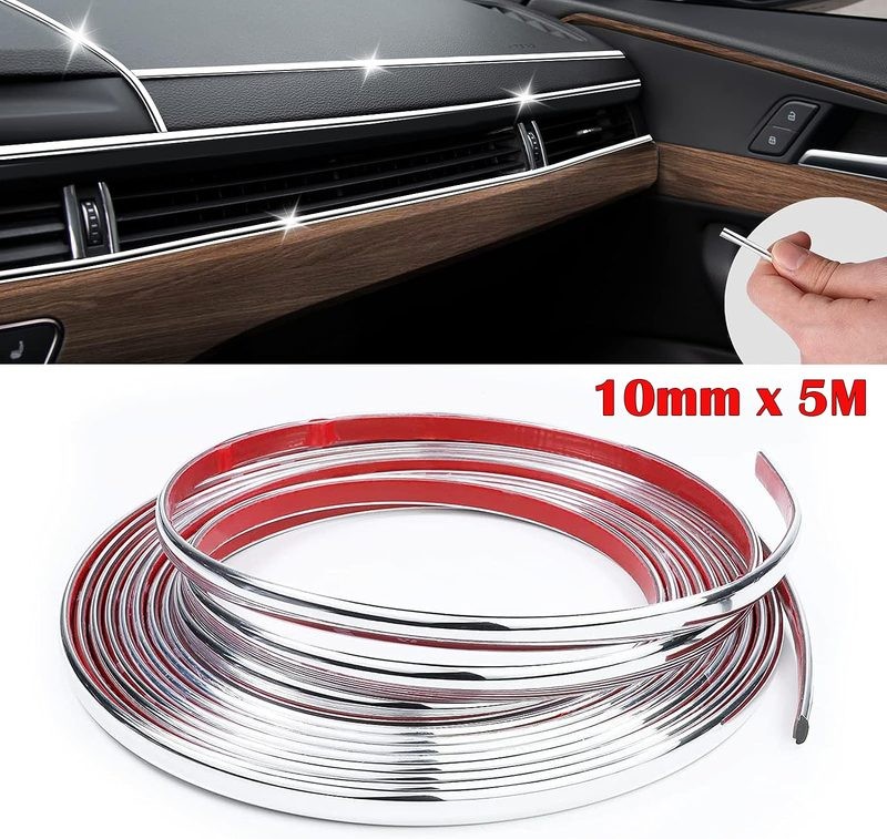 Car Chrome Styling Moulding Trim Strip 10mm x 5M