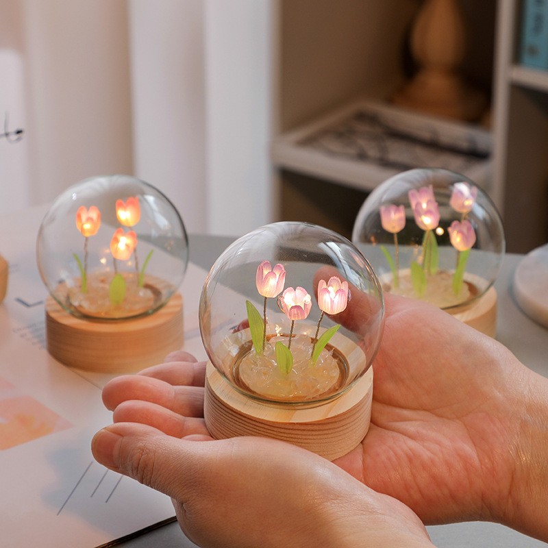Handcrafted LED Blossom Lamp - The Perfect Nightlight & Decorative Gift