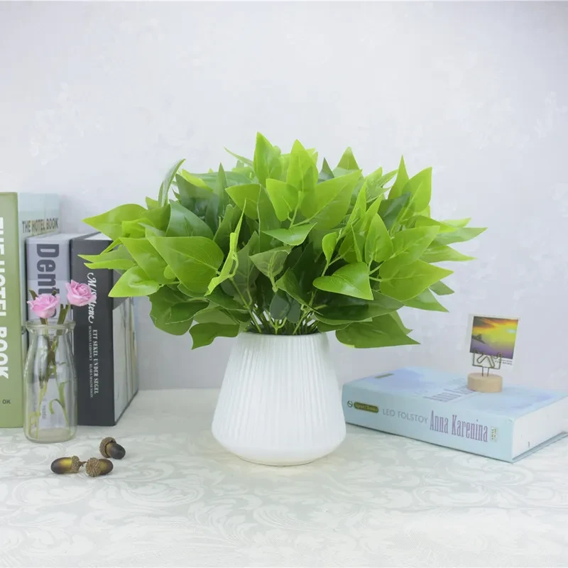 Single Bunch Of Artificial Flowers Artificial Green Plant Simulated Plants Grass Flower Plastic Flowers Fence Planter Partition Flower Arrangement Green Grass Green Radish