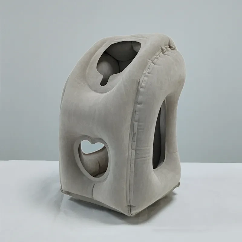 The Ultimate Inflatable Travel Pillow for 360° Neck, Chin, and Head Support