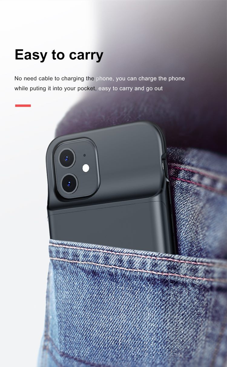 iPhone 12 Mini battery Case 4700mAh Newdery