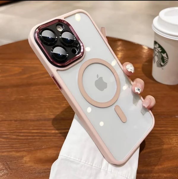 Luxury iPhone Case Shockproof Metal Lens Magnetic